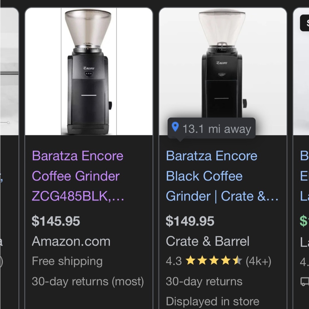 Baratza Encore Black Coffee Grinder